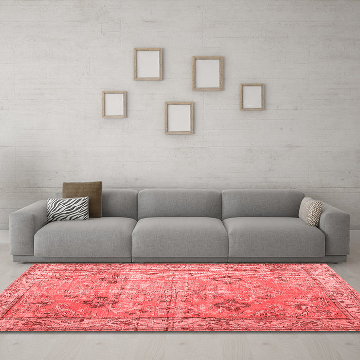Traditional Red Washable Rugs