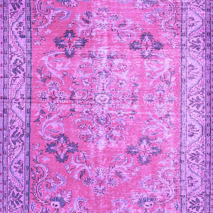 Machine Washable Persian Purple Traditional Area Rugs, wshtr3620pur