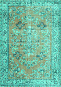 Persian Turquoise Traditional Rug, tr3620turq