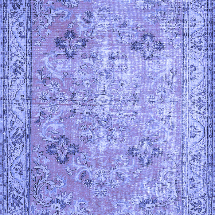 Machine Washable Persian Blue Traditional Rug, wshtr3620blu
