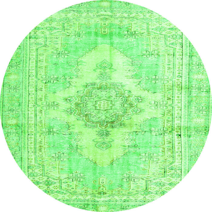 Machine Washable Persian Green Bohemian Area Rugs, wshtr3621grn