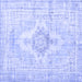 Square Persian Blue Bohemian Rug, tr3621blu