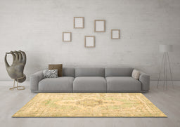 Machine Washable Persian Brown Bohemian Rug in a Living Room,, wshtr3621brn