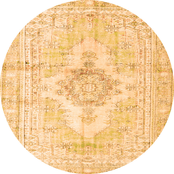 Machine Washable Persian Orange Bohemian Area Rugs, wshtr3621org