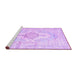 Sideview of Machine Washable Persian Purple Bohemian Area Rugs, wshtr3621pur