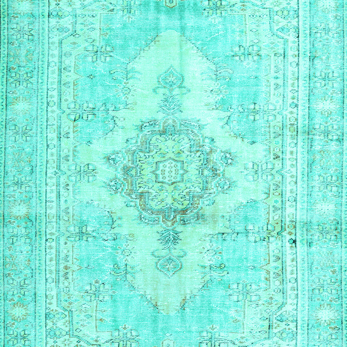 Machine Washable Persian Turquoise Bohemian Area Rugs, wshtr3621turq