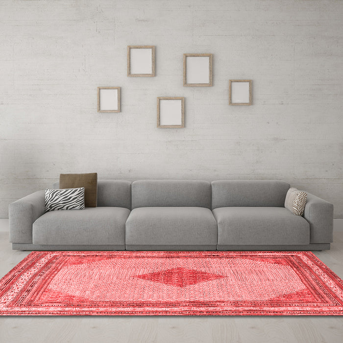 Traditional Red Washable Rugs