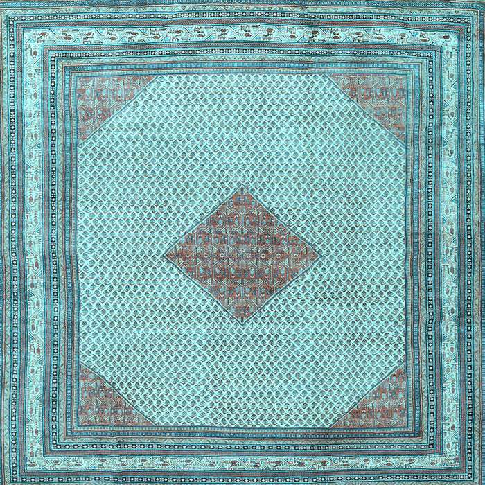 Square Persian Light Blue Traditional Rug, tr3622lblu