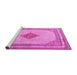 Sideview of Machine Washable Persian Pink Traditional Rug, wshtr3622pnk