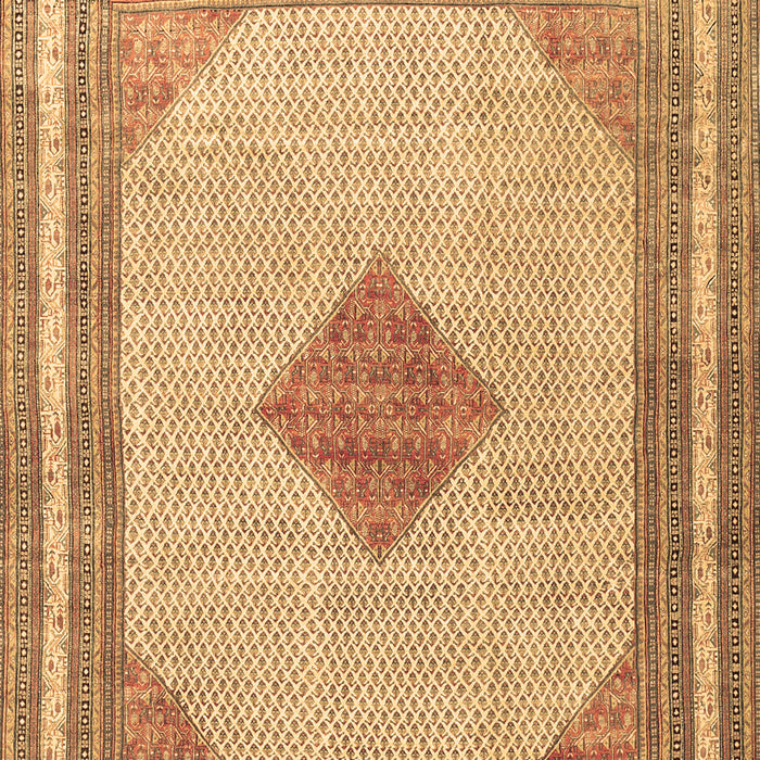 Machine Washable Persian Brown Traditional Rug, wshtr3622brn