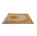 Sideview of Machine Washable Persian Brown Traditional Rug, wshtr3622brn