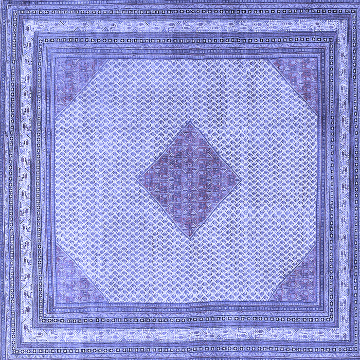 Square Persian Blue Traditional Rug, tr3622blu