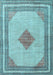 Machine Washable Persian Light Blue Traditional Rug, wshtr3622lblu