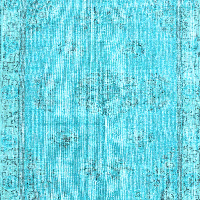 Machine Washable Persian Light Blue Bohemian Rug, wshtr3623lblu