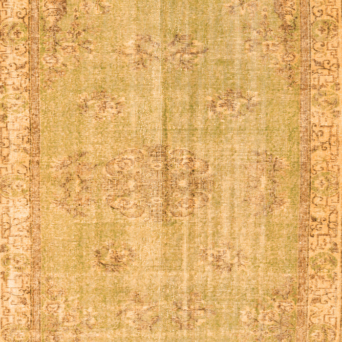 Serging Thickness of Machine Washable Persian Orange Bohemian Area Rugs, wshtr3623org