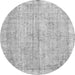 Square Persian Gray Bohemian Rug, tr3623gry