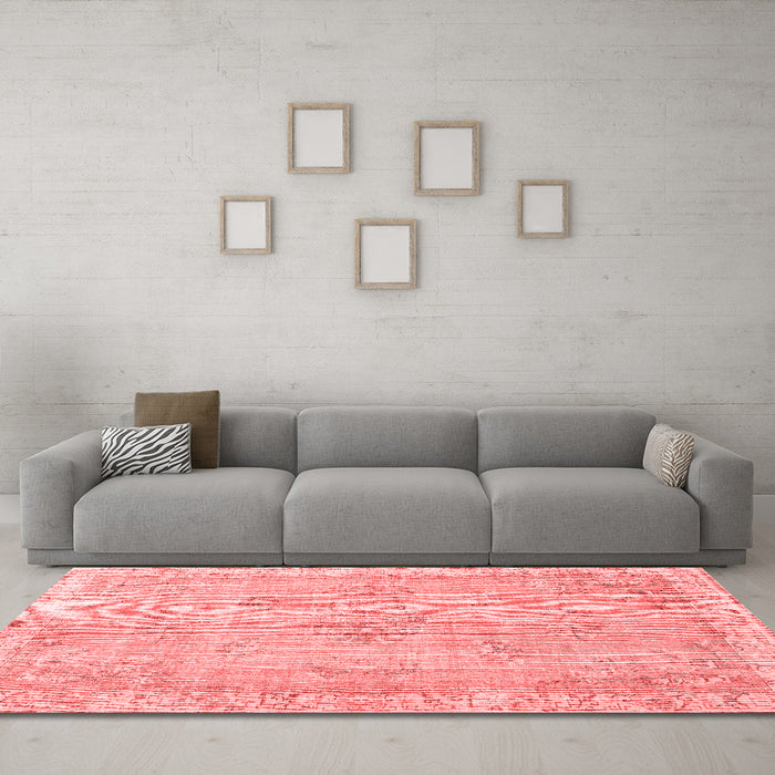 Bohemian Red Washable Rugs