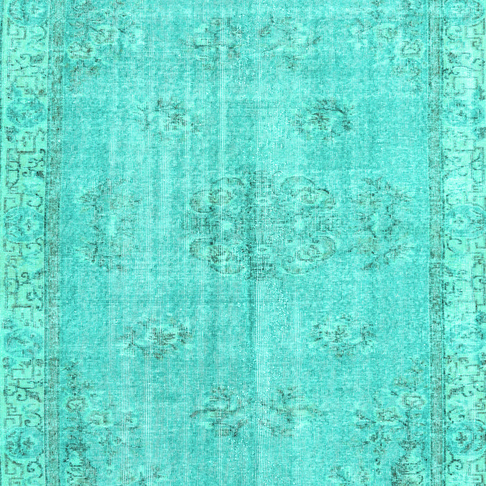 Machine Washable Persian Turquoise Bohemian Area Rugs, wshtr3623turq