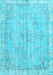 Persian Light Blue Bohemian Rug, tr3623lblu