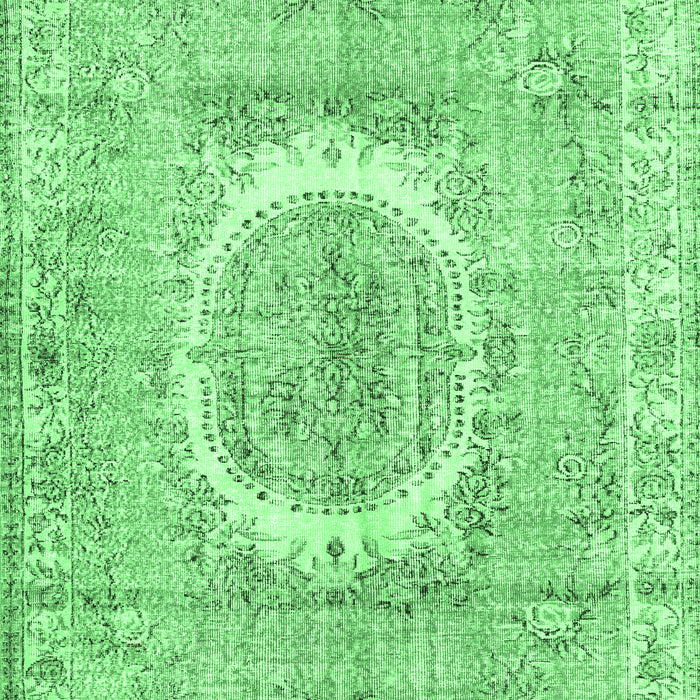 Machine Washable Persian Emerald Green Traditional Area Rugs, wshtr3624emgrn