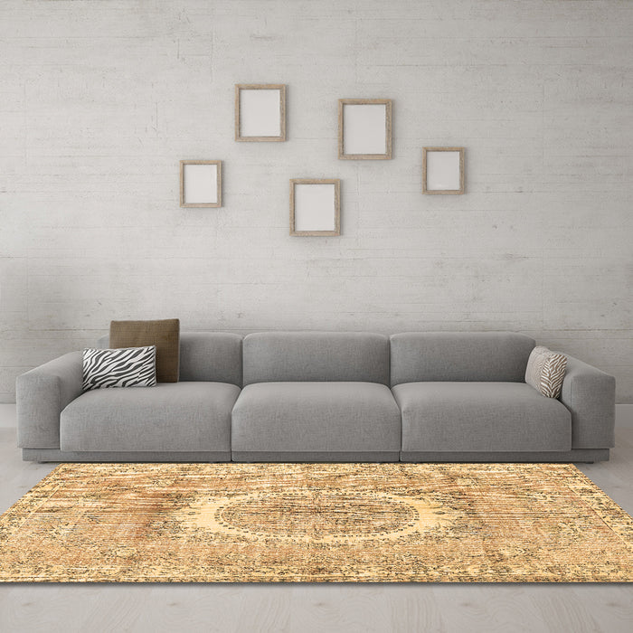 Machine Washable Persian Brown Traditional Rug in a Living Room,, wshtr3624brn