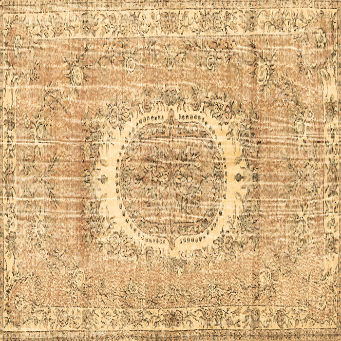 Square Persian Brown Traditional Rug, tr3624brn