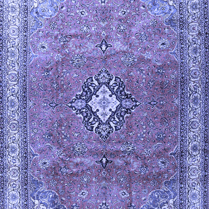 Machine Washable Persian Blue Traditional Rug, wshtr3625blu