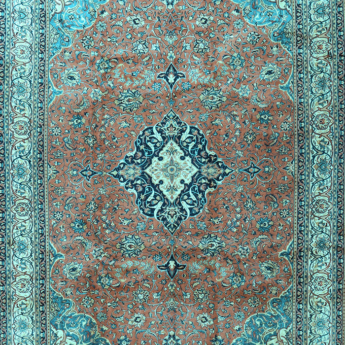 Machine Washable Persian Light Blue Traditional Rug, wshtr3625lblu