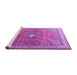 Sideview of Machine Washable Persian Purple Traditional Area Rugs, wshtr3625pur