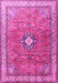 Machine Washable Persian Pink Traditional Rug, wshtr3625pnk