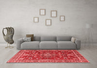 Machine Washable Persian Red Traditional Rug, wshtr3626red