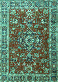 Persian Turquoise Traditional Rug, tr3626turq