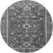 Machine Washable Persian Gray Traditional Rug, wshtr3626gry