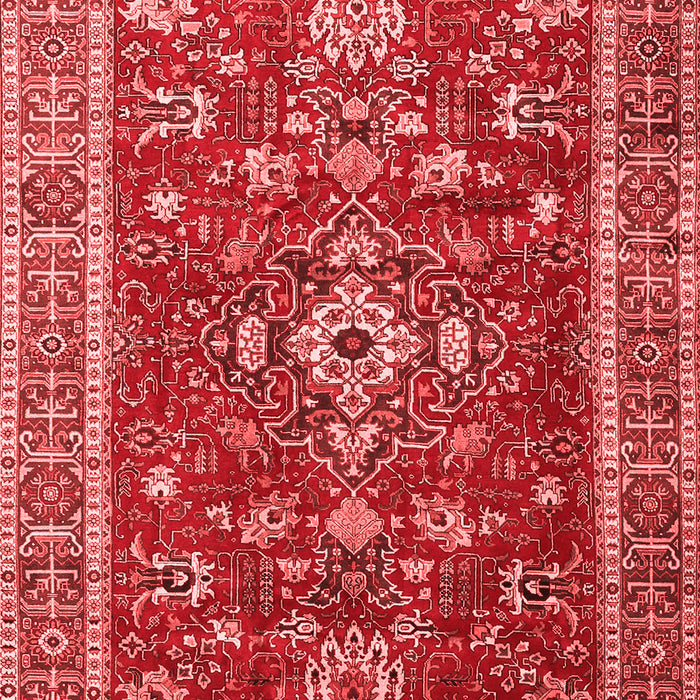 Machine Washable Persian Red Traditional Rug, wshtr3626red