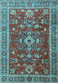 Persian Light Blue Traditional Rug, tr3626lblu