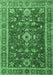 Machine Washable Persian Emerald Green Traditional Area Rugs, wshtr3626emgrn