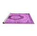 Sideview of Machine Washable Persian Purple Traditional Area Rugs, wshtr3627pur