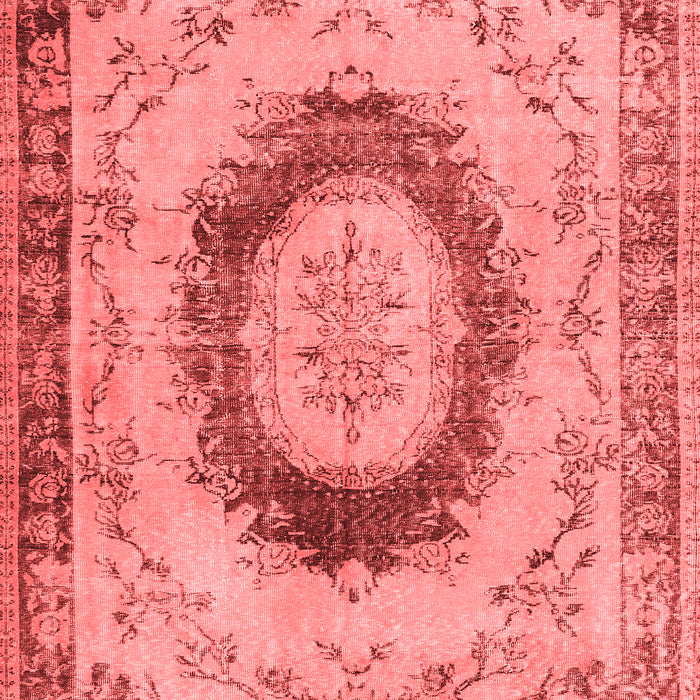 Machine Washable Persian Red Traditional Rug, wshtr3627red
