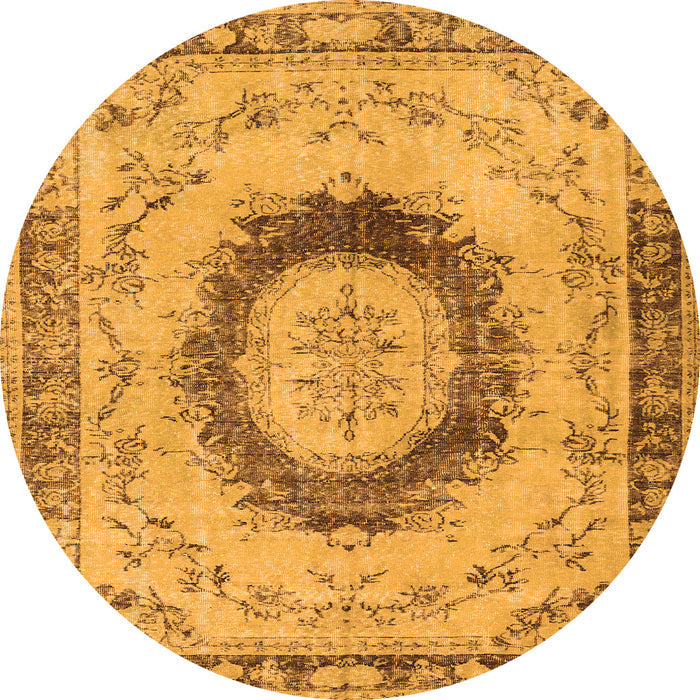 Machine Washable Persian Orange Traditional Area Rugs, wshtr3627org