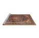 Sideview of Machine Washable Traditional Peru Brown Rug, wshtr3628