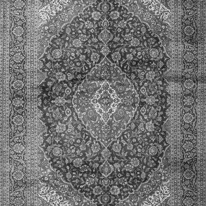 Serging Thickness of Machine Washable Persian Gray Traditional Rug, wshtr3628gry