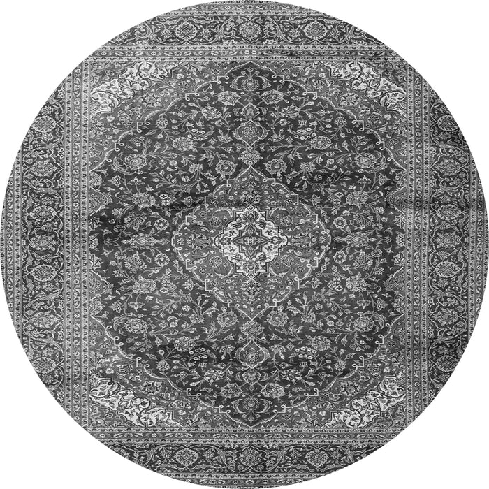 Machine Washable Persian Gray Traditional Rug, wshtr3628gry