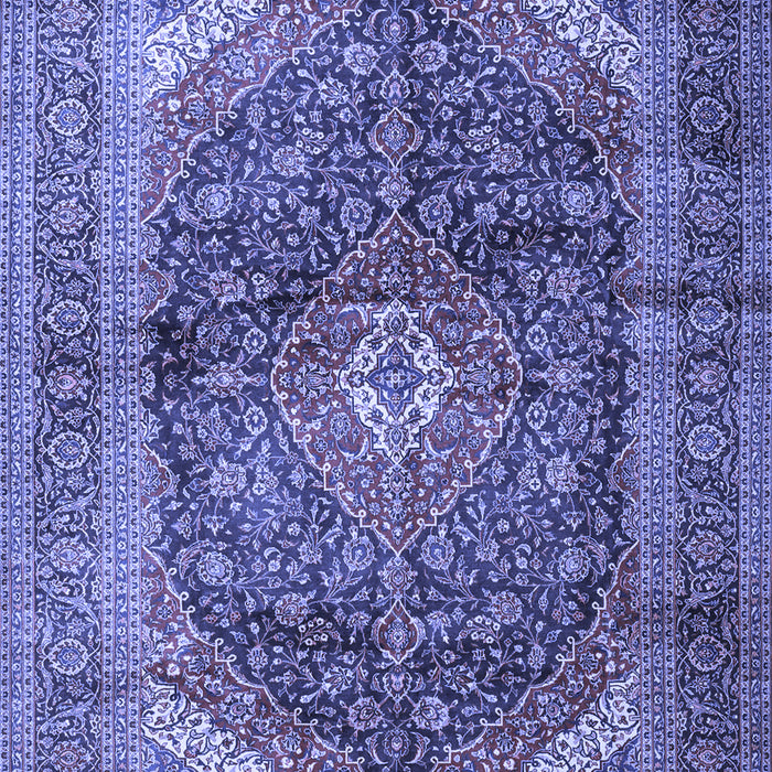 Machine Washable Persian Blue Traditional Rug, wshtr3628blu