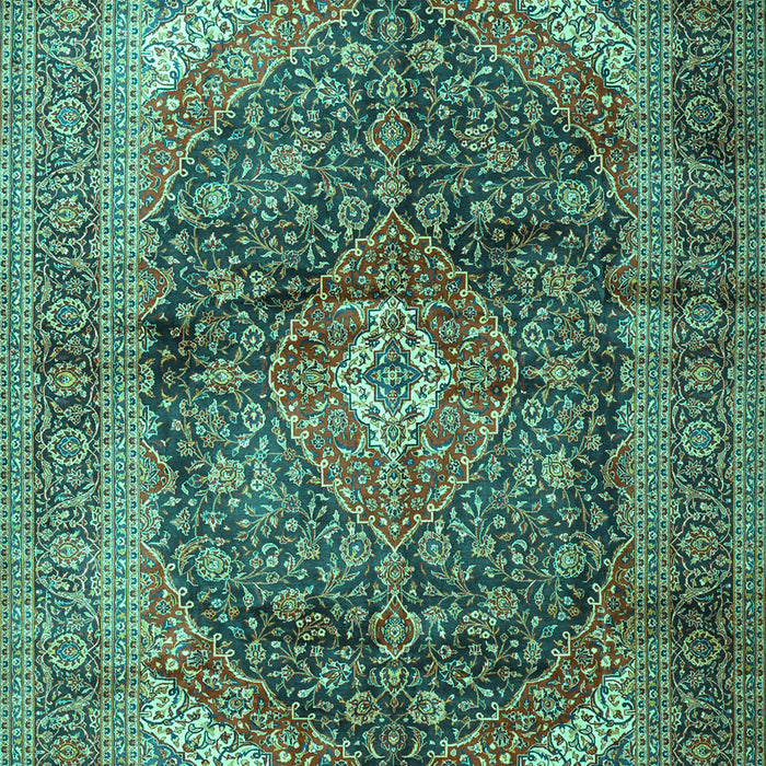 Machine Washable Persian Turquoise Traditional Area Rugs, wshtr3628turq