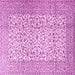 Square Persian Pink Traditional Rug, tr3629pnk