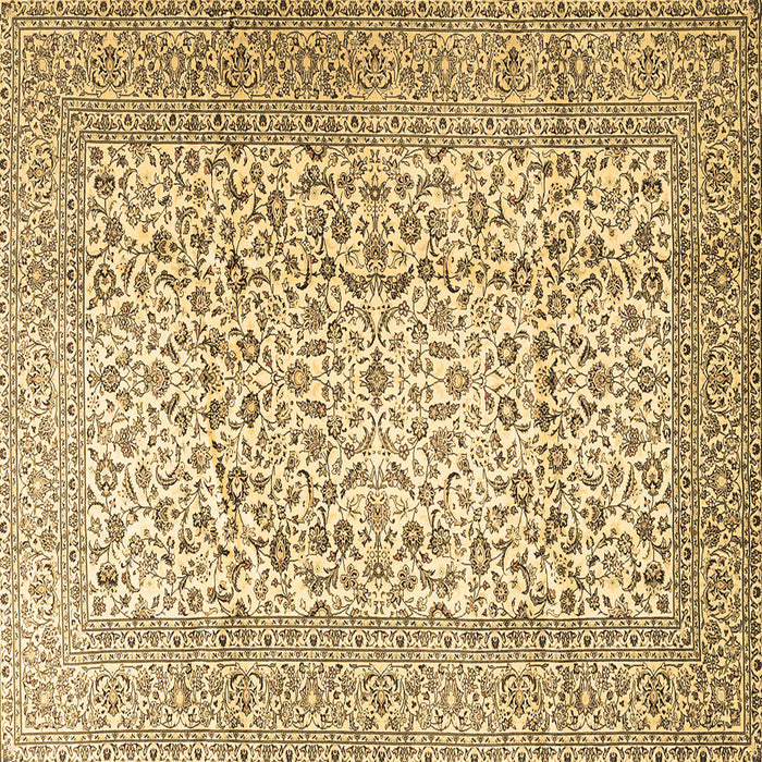 Square Persian Brown Traditional Rug, tr3629brn