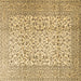 Square Persian Brown Traditional Rug, tr3629brn