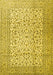 Persian Yellow Traditional Rug, tr3629yw