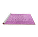 Sideview of Machine Washable Persian Pink Traditional Rug, wshtr3629pnk