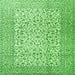 Serging Thickness of Persian Green Traditional Rug, tr3629grn